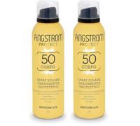 Angstrom Protect Spray Solare Trasparente Protettivo Corpo SPF 50, 200 ml (Confezione da 2)
