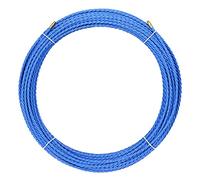 Anguila | Guida Passacavi Semiindustriali | Terminali Intercambiabili | Poliestere intrecciato Triplo | Colore Blu | Diametro 6mm | 50 metri
