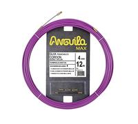 Anguila Max | Guida Passacavi | Terminali misti | Acciaio + Nylon | Colore Viola | Diametro 4 mm | 12 metri