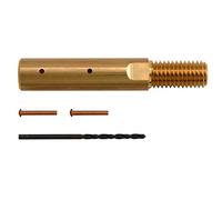 Anguila | Terminale filettato in ottone per fibra | 9 mm