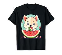 Anguria Cane Animale Disegno Artistico Amante Del Cane Anguria Frutta Maglietta