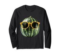 Anguria con Occhiali da Sole T-Shirt Costume da Frutta Maglia a Manica