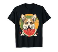 Anguria Dog Opera d'arte Dog Amante Acquerello Animale Stampa Maglietta