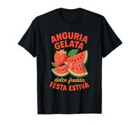Anguria Fragola Dolce Freddo Italian Summer Festival Maglietta