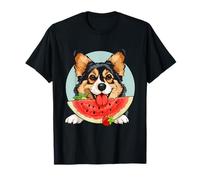 Anguria Ritratto Cane Amante Del Cane Opera D'arte Anguria Frutta Maglietta