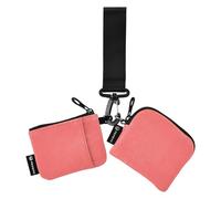 Anguria Rosso Delle Donne Borse Della Moneta Titolare di Carta Grande Capacità Portachiavi Portafoglio Cambiare Borsa con Cinturino Da Polso per La Donna 2 Pz billeteras para