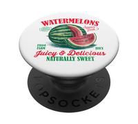Angurie Juicy Delicious Sweet Anguria Retro Grafica PopSockets PopGrip Adesivo