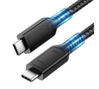 Angusplay Cavo 240W USB4 con cavo Thunderbolt 4 1.8M, cavo dati 40Gbps, cavo di ricarica da USB C a USB-C Cavo compatibile con Thunderbolt 4/3, USB4/3, Mac MacBook Pro, SSD esterno eGPU, monitor