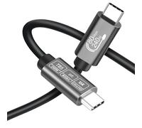 Angusplay Cavo USB C Thunderbolt 5 1.8M, cavo di ricarica PD 240W Cavo dati 80Gbps, display video 16K/ 8K Cavo TB5 Compatibile con Thunderbolt 4/3, USB4 / USB-C, per monitor