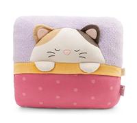 Angy 62916 - Morbido Gatto di Peluche, per Coccole e Giochi, per Bambini e Adulti, Fantastica Idea Regalo, 35 x 30 x 18 cm, Lilla