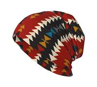 ANGYANG Berretto con Teschio Nativo del Sud-Ovest Indiano Indiano Azteco Navajo Cappello Lavorato a Maglia Passamontagna in Poliestere Berretto Slouchy Cappello da Corsa