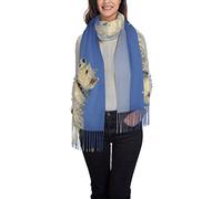 ANGYANG Sciarpa calda, Westie Winter West Highland White Terrier cani, scialli da donna grandi e morbidi in cashmere avvolge la stola leggera 192x75 cm