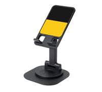 Anhalt - Supporto per cellulare regolabile con bandiera del Canton Sassonia-Anhalt, base antiscivolo e comoda porta di ricarica, pieghevole, per ufficio