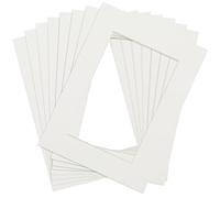 Anhow 8 Pezzi Passepartout 30x40 cm, Passepartout Bianco Crema per Formato Immagine 20x30 cm Passe-partout Cartoncino per Foto, Dipinti, Stampe Artistiche - Bianco Crema / 1,5 mm