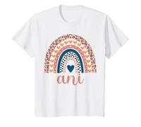 ANI T-Shirt ANI Nome Compleanno Camicia Regalo Maglietta, Bambini, Bianco, 10 Anni