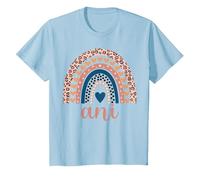 ANI T-Shirt ANI Nome Compleanno Camicia Regalo Maglietta, Bambini, Celeste, 10 Anni
