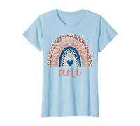 ANI T-Shirt ANI Nome Compleanno Camicia Regalo Maglietta, Donna, Celeste, XL