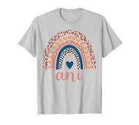 ANI T-Shirt ANI Nome Compleanno Camicia Regalo Maglietta, Uomo, Argento, S