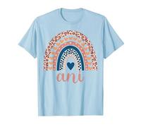 ANI T-Shirt ANI Nome Compleanno Camicia Regalo Maglietta, Uomo, Celeste, L