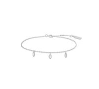 ANIA HAIE Bracciale da donna Melodic Poet Sparkling Triple Station, in argento Sterling con 3 zirconi a forma di goccia, lunghezza 16,5 cm + estensione di 2 cm, confezione regalo inclusa