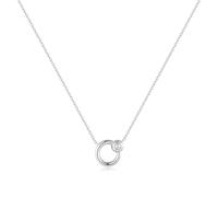ANIA HAIE Collana da donna Chic Creator Hoop Freshwater Pearl in argento sterling 925, decorata con una perla, lunghezza: 40 cm + 5 cm di estensione, inclusa confezione regalo
