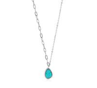 ANIA HAIE Collana da donna collezione turning tides. Gioiello realizzato in argento 925 placcato rodiato con turchese. Gioiello con chiusura a moschettone. Lunghezza collana: 40cm. Allungo: