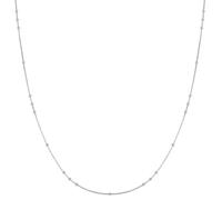 ANIA HAIE Melodic Poet Mini Bead Station, collana da donna in argento Sterling, con piccole perle in argento, lunghezza 38 cm + estensione di 5 cm, confezione regalo inclusa