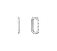 Ania Haie Orecchini a cerchio da donna in argento 925 con zirconi 32021628, 14 x 10,7 mm, Argento sterling, Nessuna pietra preziosa