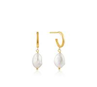 ANIA HAIE Orecchini a cerchio da donna, in argento 925, perle d'acqua dolce 32014654