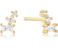 ANIA HAIE Orecchini crawler dorati con zirconi E037-99G, Argento, Zirconia cubica