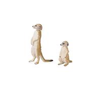 ANIA T16070 - Mini statuetta articolata di suricato pinguino e cucciolo