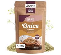 Anice Monte Nativo (300g) - Semi di Anice interi ideali per il tè all'Anice - Anice Semi ideale per la Cucina - Spezie delicatamente essiccate - Sapore di Liquirizia
