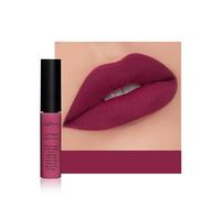 Anifer Velvet Matte rossetto liquido trucco di lunga durata e usura impermeabile, non Stick Cup Lip Gloss, (Deep Purple 604)