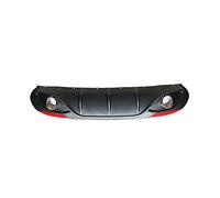 AniFM Diffusore Posteriore Nero Spoiler per paraurti in PP/Fibra di Carbonio per Alfa Romeo Giulia Berlina 4 Porte 2016 2017,con Riflettori