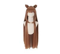 Anihut Tate no Yuusha no Nariagari Raphtalia Cosplay Wig with EARS Straight Brown The Rising of the Shield Hero Cos wig +Wig Cap