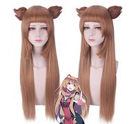 Anihut Tate No Yuusha No Nariagari Raphtalia parrucca cosplay con orecchie dritte parrucche marroni la parrucca del costume di Rising of the Shield Hero