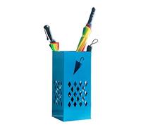 ANIIC Portaombrelli quadrato in metallo, porta ombrelli da ingresso, autoportante, organizer per casa e ufficio, decorazione per porta d'ingresso (blu: blu, dimensioni: 23 x 23 x 50 cm)