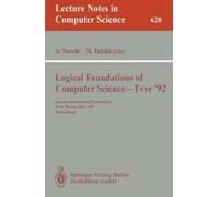 Anil Nerode Logical Foundations of Computer Science - Tver '92 (Tascabile)
