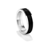 Anillo Hombre Plata-Black T-26 CERAMIC Cura della persona e salute