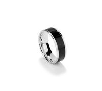 Anillo Hombre Redondo Black T-24 CERAMIC Cura della persona e salute