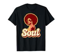 Anima Afro Anni '70 Nostalgia retrò Maglietta