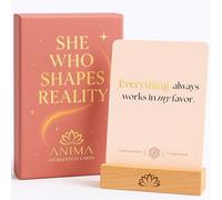 Anima Carte di affermazione giornaliera - 40 carte di consapevolezza spirituale per la guarigione interiore, l'amore per se stessi e la manifestazione - Elegante mazzo per donne con confezione regalo