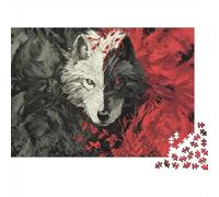 Anima del Lupo Yin-Yang Puzzle in Legno Impermeabile Puzzles Da 1000 Pezzi Per Adulti Impossibili Giochi Di Impegnativi