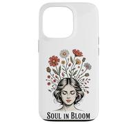 Anima Fiori Donna Calma Mente Pacifica Arte Floreale Custodia per iPhone 13 Pro