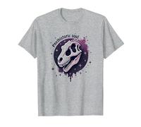 Anima preistorica Dinosaur Arte fossile per Gli Appassionati di paleontologia Maglietta, Uomo, Grigio Melange, 4XL