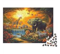 Anima selvatica Rompicapo 1000 Pezzi In Bestia pluviale puzzle in Cartone Premium, Un Puzzles Per Giochi Di Puzzle Per Lo Sviluppo Cognitivo, Ideale Per Passatempo Per Anziani