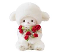 AnimaDi Peluche Agnello 30 cm Coccoloso Abbracciabile Morbida Bambola