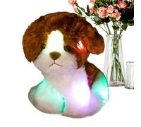 AnimaDi Peluche Illuminato Bambola Morbida Cuscino | Cucciolo Di Peluche Con Illuminazione LED per Viaggio Auto Camera da Bambini Ragazzi Compleanni Halloween Ringraziamento