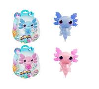 Animagic - Let's Go Axolotl - Animale elettronico e Illuminato - Rosa - per Bambini dai 4 Anni - Gioco sensoriale ed Esperienza tattile - Corpo allungabile - Galleggia e Si Illumina nell'Acqua