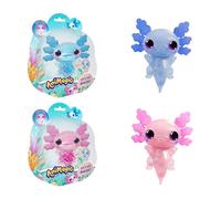 AniMagic - Animale elettronico - Let's Go Axolotl - Allungabile, galleggia e illumina - Azzurro